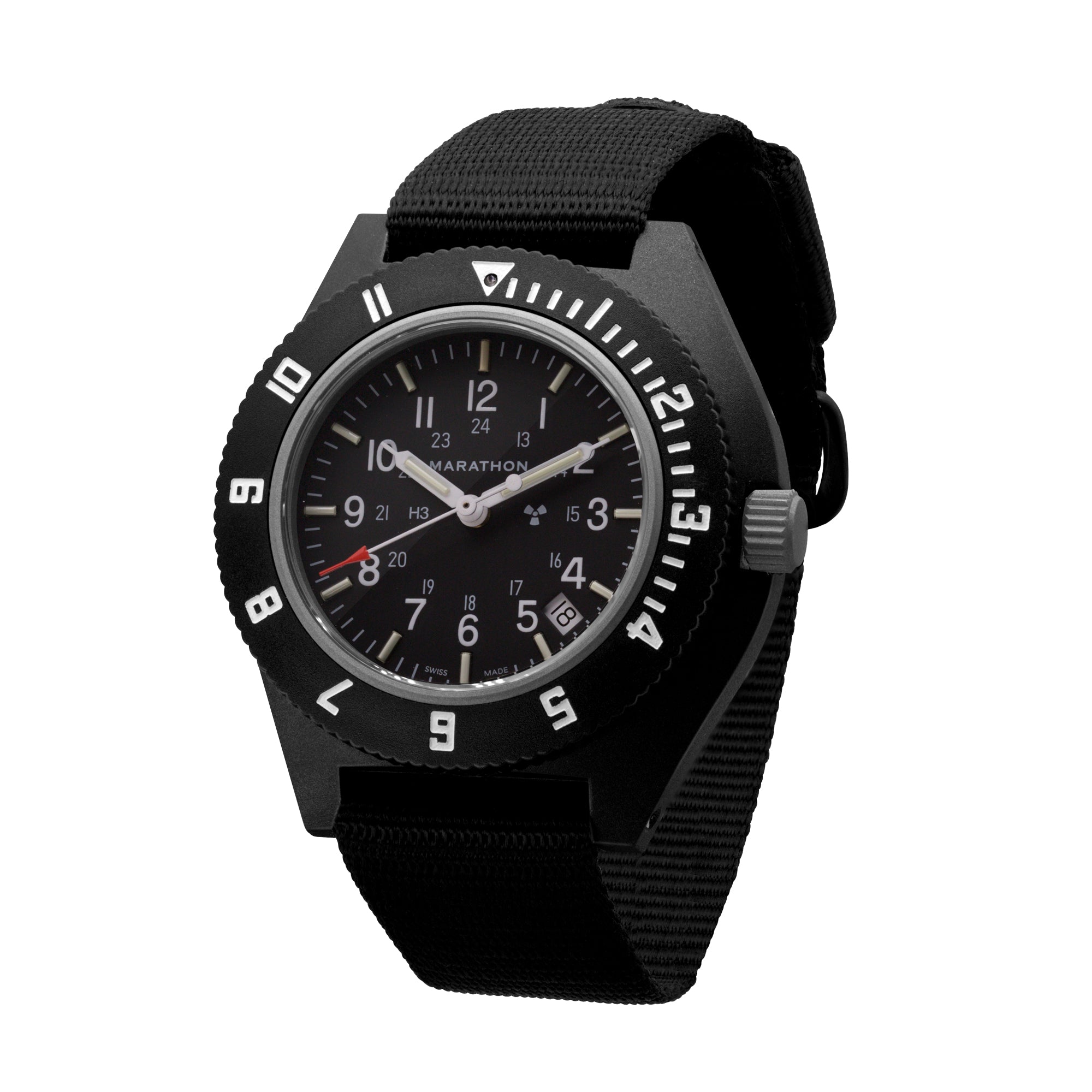 Marathon Pilots Navigator Wristwatch w/Date and Tritium | Up to 10