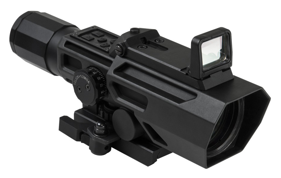 NcSTAR Advance Dual Optic 3-9x42 Rifle Scope w/ Flip Up Red