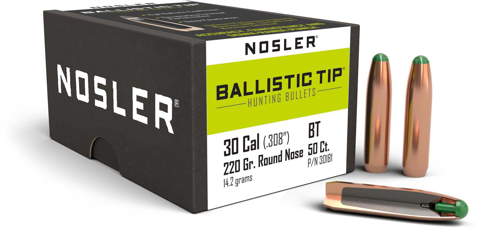 Nosler Ballistic Tip 30181 .308 220 GR RN – 50 Box Review Nosler Ballistic Tip 30181 .308 220 GR RN – 50 Box Review