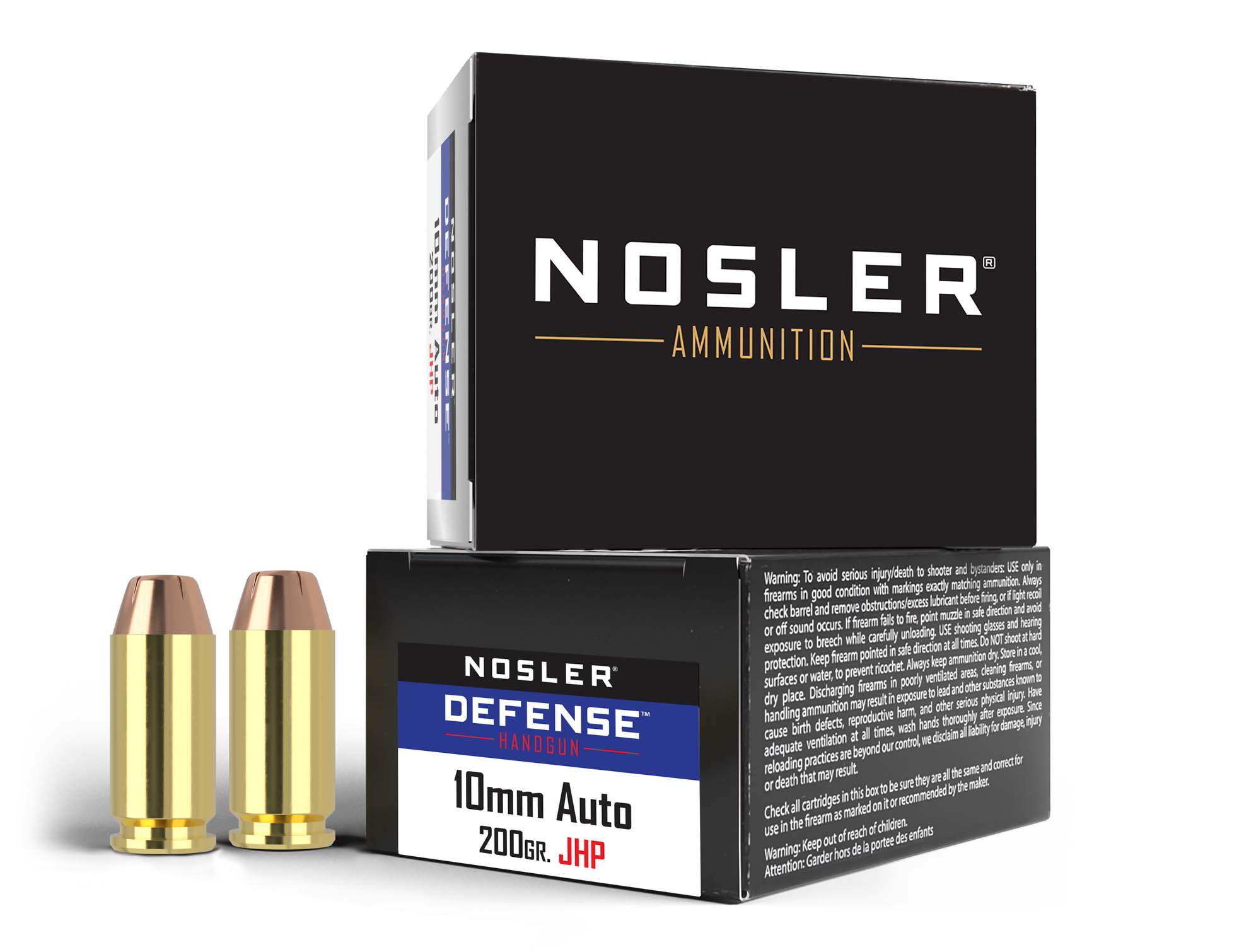 JMGPRO booster GS + bullet 10 4UG6 2本 Nosler Defense 10mm 200 Grain Bonded Jacketed Hollow Point (BJHP