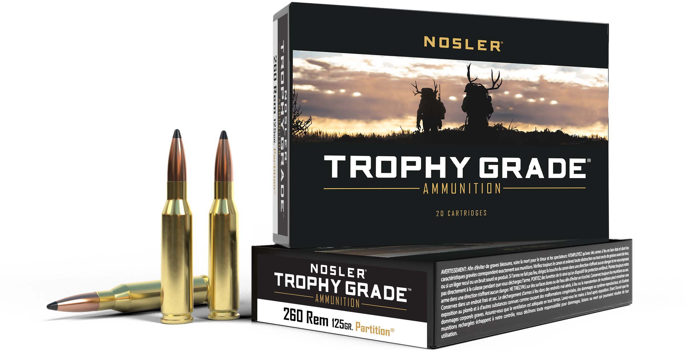 Nosler Trophy Grade .260 Remington 125 Grain Partition Rifle Ammunition Review