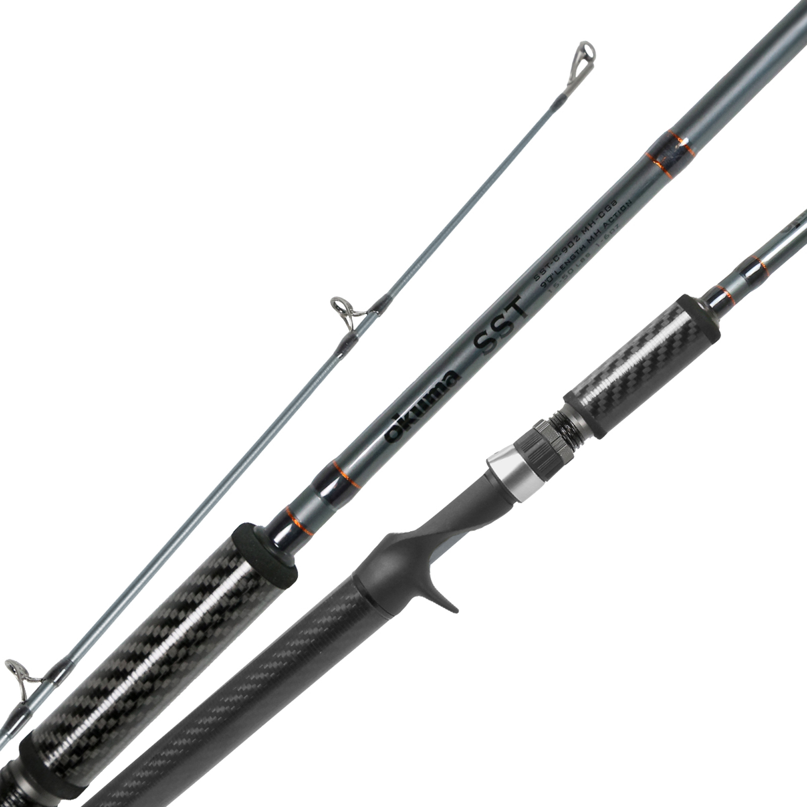 okuma backpack rod Classic Pro GLT Trolling CP-DR-702M Sure Strike Charters - Durable stainless steel guide vertical jigging Color:Glow, Pink, Silver