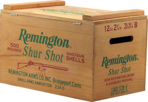 Open Road Brands Remington Shur Shot Wood Ammo Box | Free Shipping