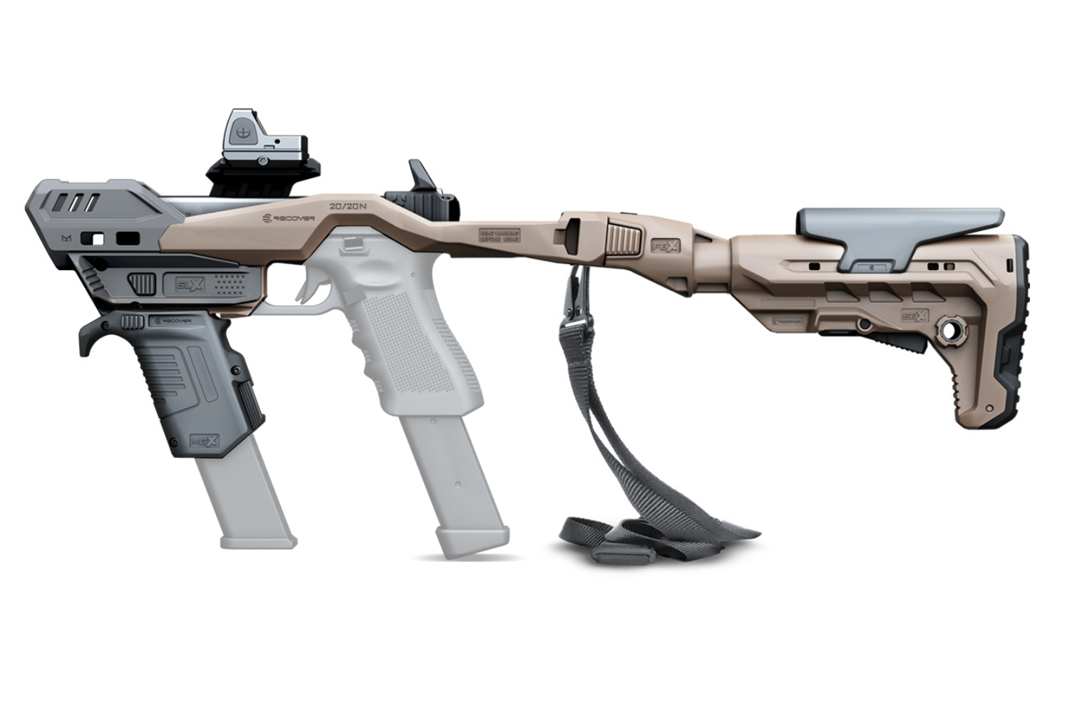 RECOVER TACTICAL 20/20NH-ST 
スタビライザーキット Recover Tactical 20/20X Conversion Kit for Glock, S&W, & P80 | Up