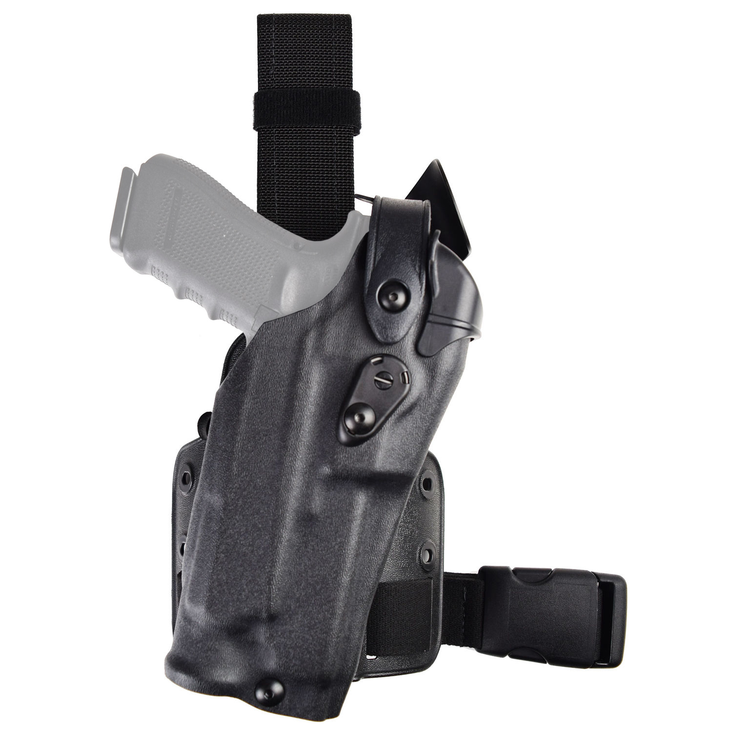 Safariland 6304 ALS Tactical Leg Holster - Right Hand, For Glock 19, Black STX - View #11