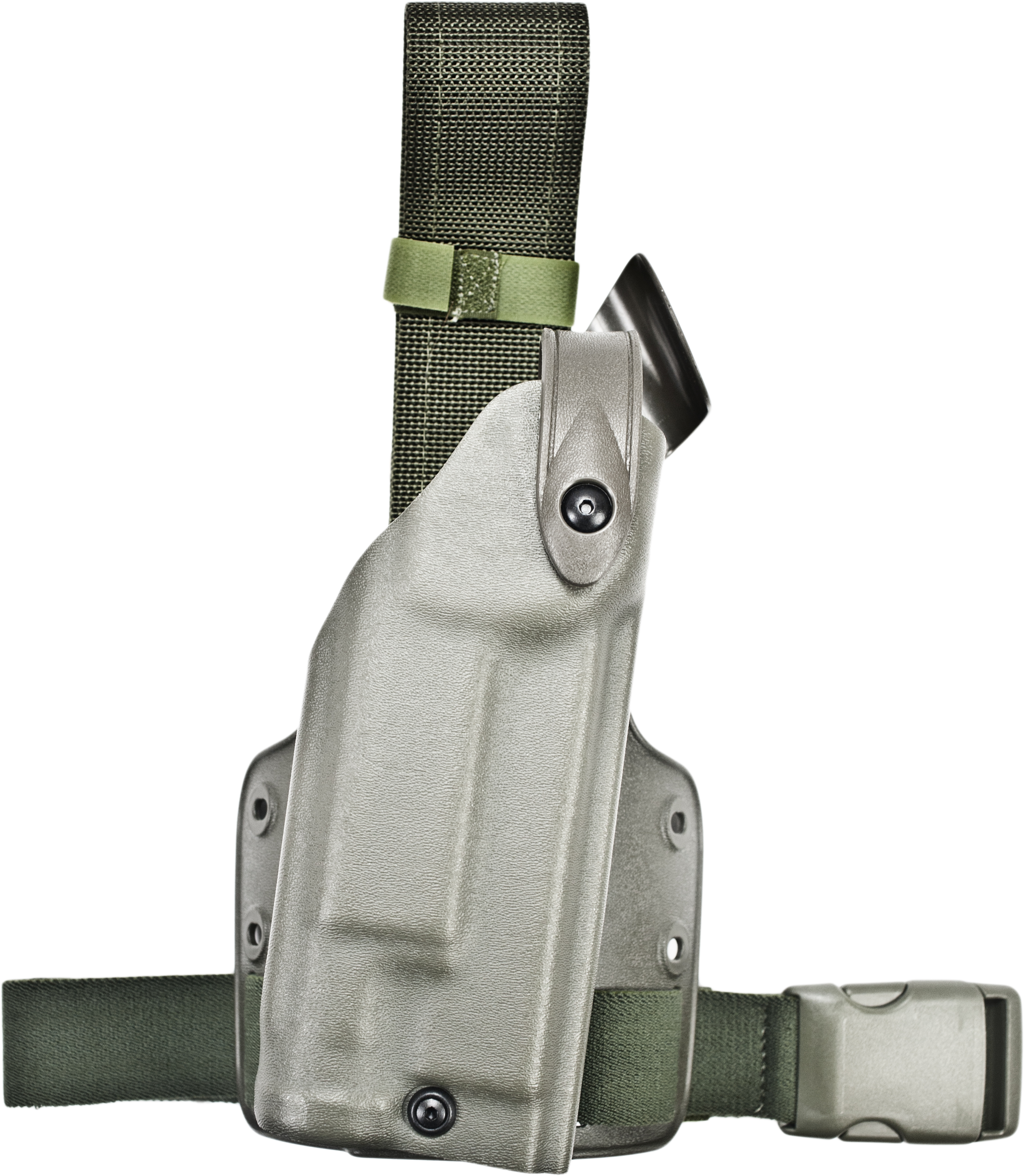 Safariland 6004 SLS Tactical Holster - OD Green, Right Hand 6004