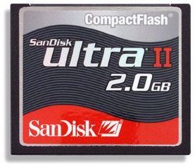 SanDisk 2GB Ultra II CompactFlash Memory Card SDCFH2048901 |