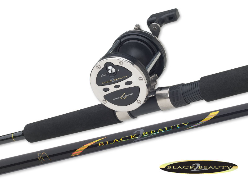 South Bend Black Beauty 2 Trolling Fishing Rod and Reel Combo |