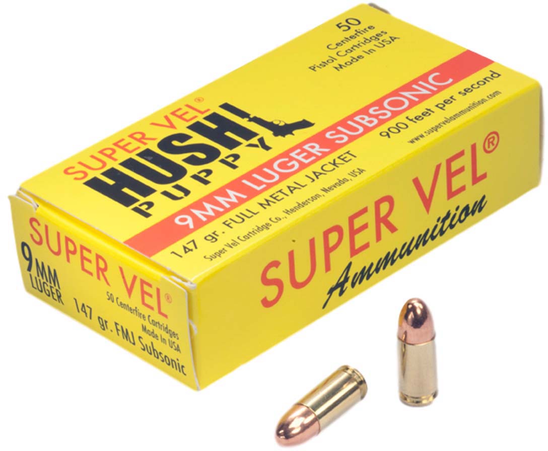 Super Vel Ammunition 9mm Luger 147 grain Full Metal Jacket Brass Cased ...