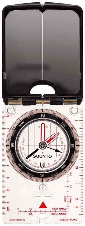 Boussole SUUNTO MC-2/360/D/CM/IN/NH – Précision, Déclinaison Réglable, Graduée En Cm/in – Pour Randonnée, Orientation, Survie