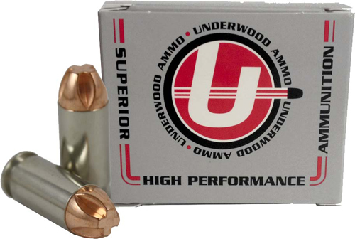 anmo（40%） Underwood Ammo .40 S&W 100 Grain Solid Monolithic Nickel Plated