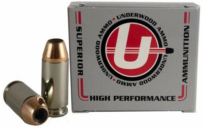 anmo（40%） Underwood Ammo .40 S&W 135 Grain Jacketed Hollow Point Nickel