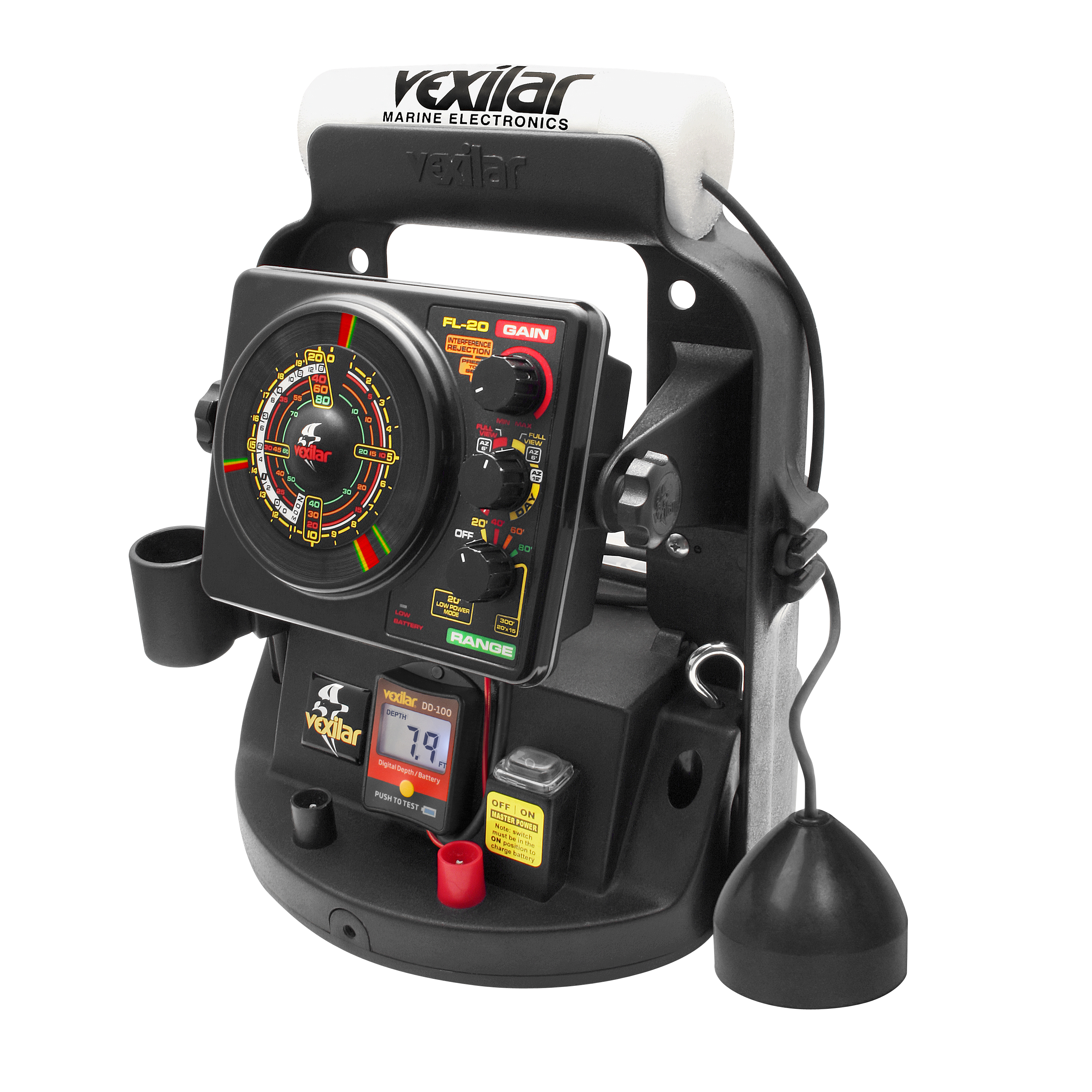 vexilar fish finders FLX-12 Pro Pack II w/ 12 Ice-Ducer Vexilar FL-20 Ultra Pack Fish
