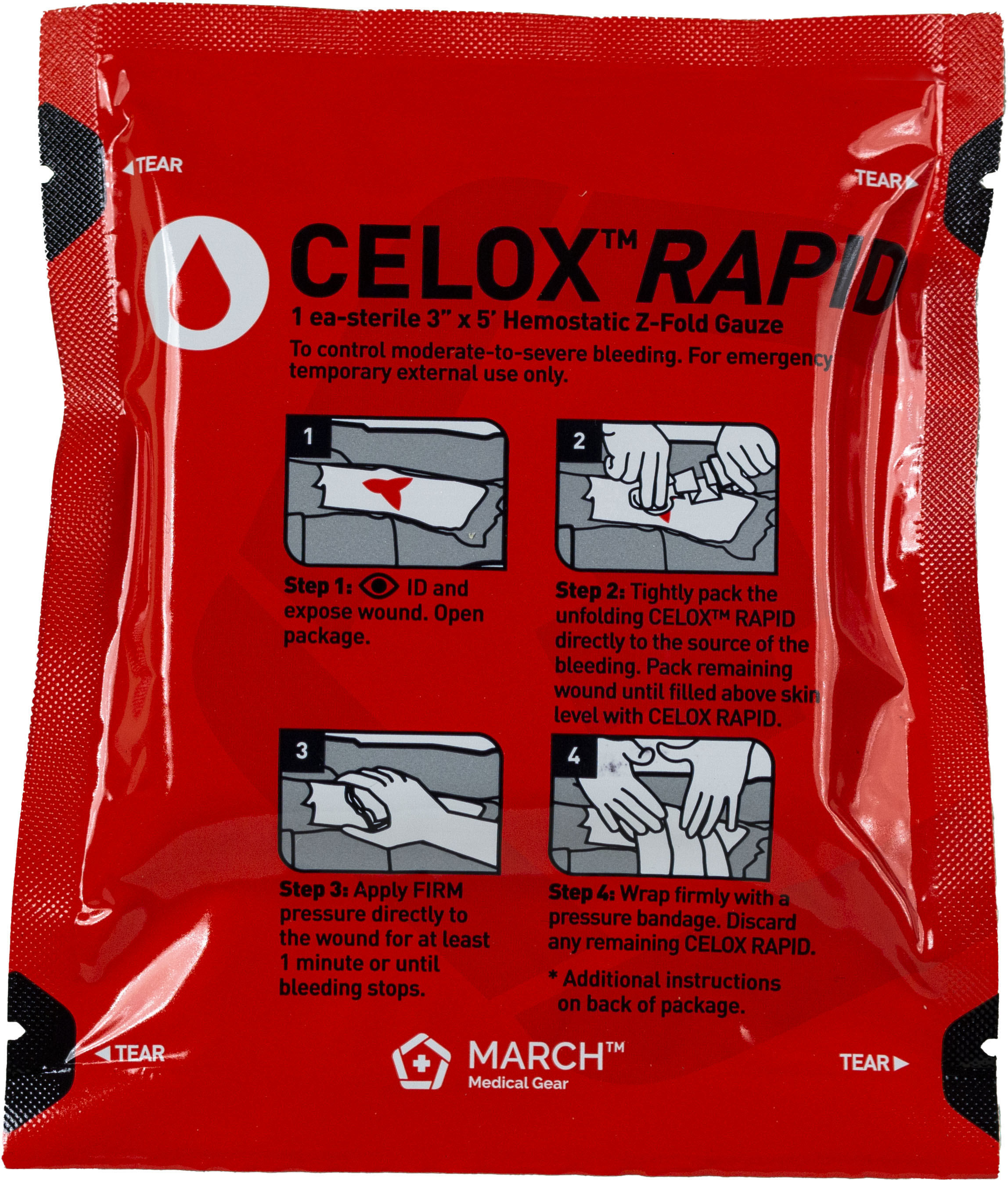 Voodoo Tactical Celox Rapid 5' Z-Fold |