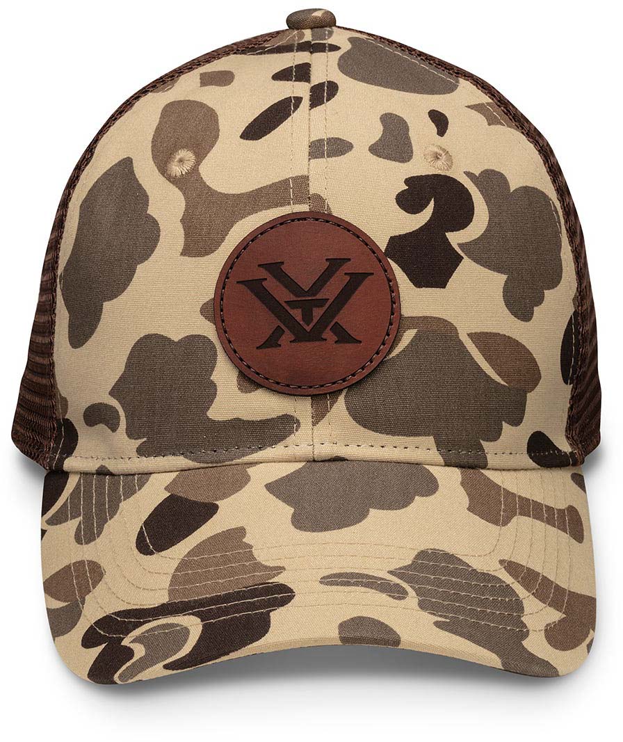 Vortex Old School Camo Cap with Leather Patch - Men's | Free