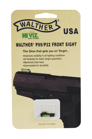 Hi-Viz HIVIZ Walther P22 FRNT Sight Intrchg
