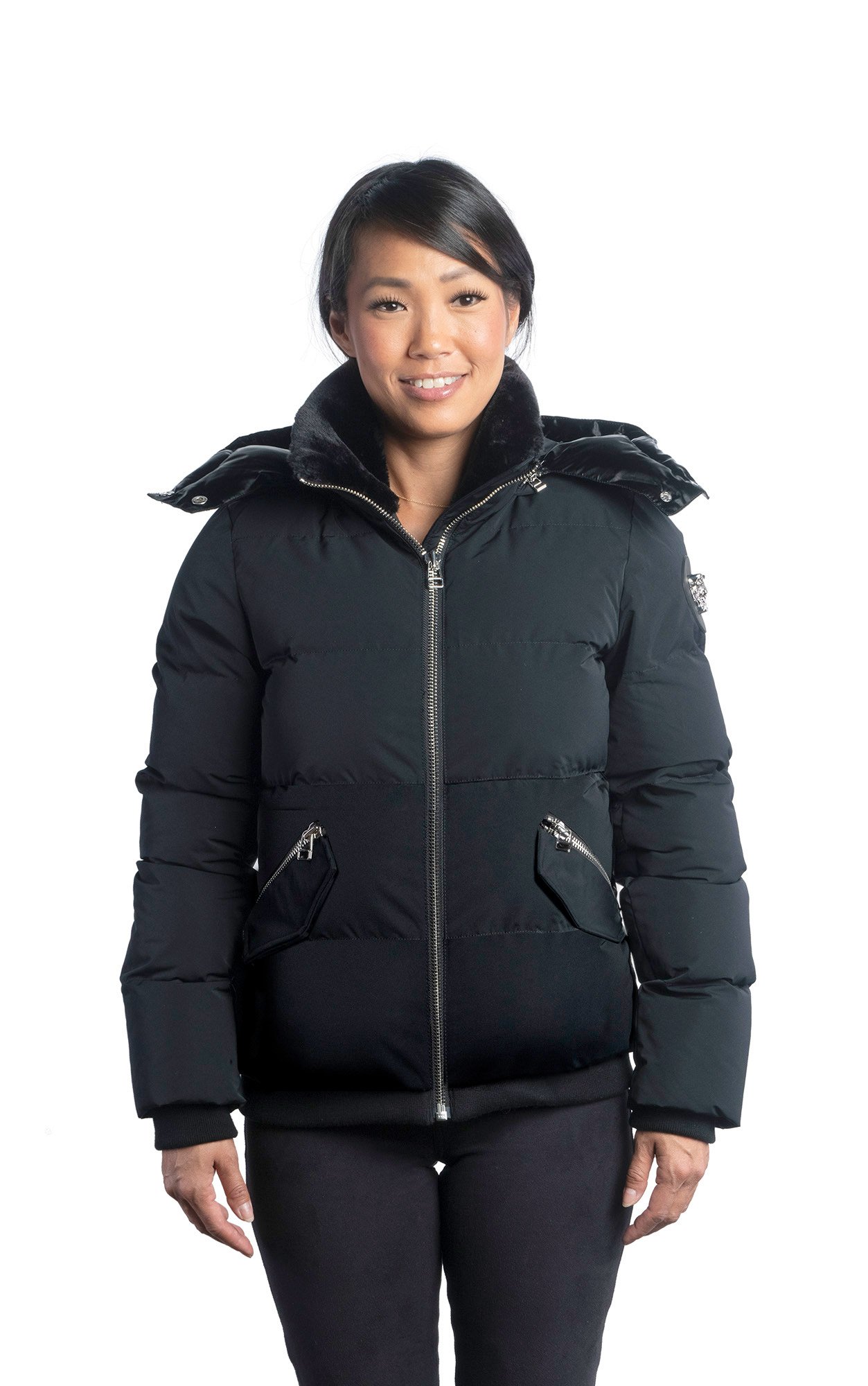 Woodpecker Puffer Bomber Jacket Womens Woodpecker Woody Bomber