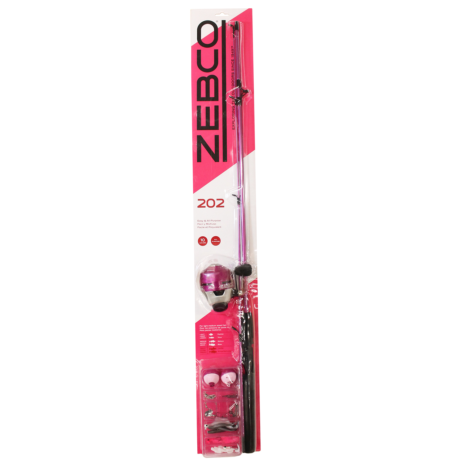 Zebco 202 Lady Spincast Combo w/ Tackle |