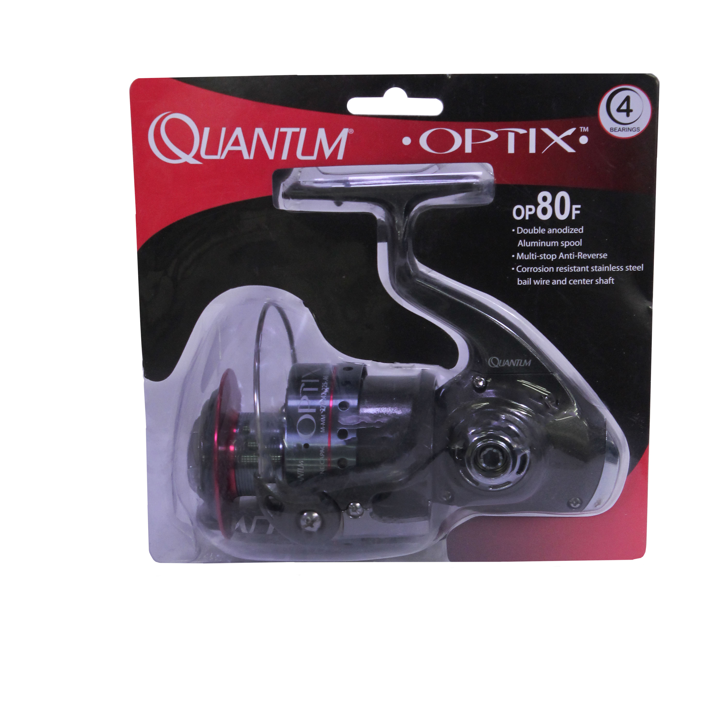 Quantum 80 Sz Optix Spinning Reel Clam OP80FA,,CP3 | Free Shipping