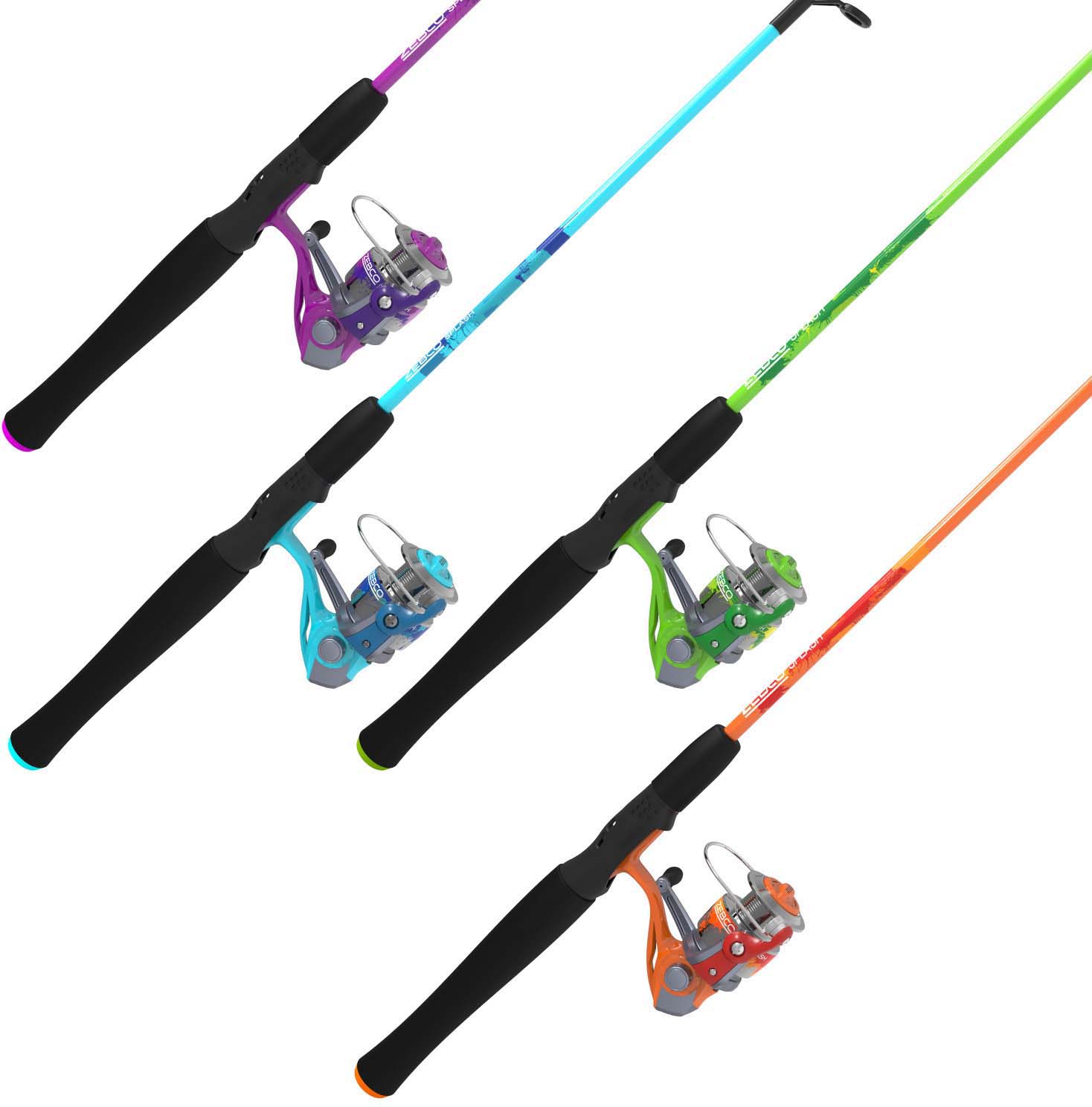color splash fishing pole Sougayilang Spinning Reel Rod Combo, Two Pieces Colorful Poratble Light Weight Fishing Rod with Powerful Fishing Gear for Freshwater Bass Trout Fishing : Sports & Outdoors 2 piece Pink Splash #shimano #calcutta #shimanofishing